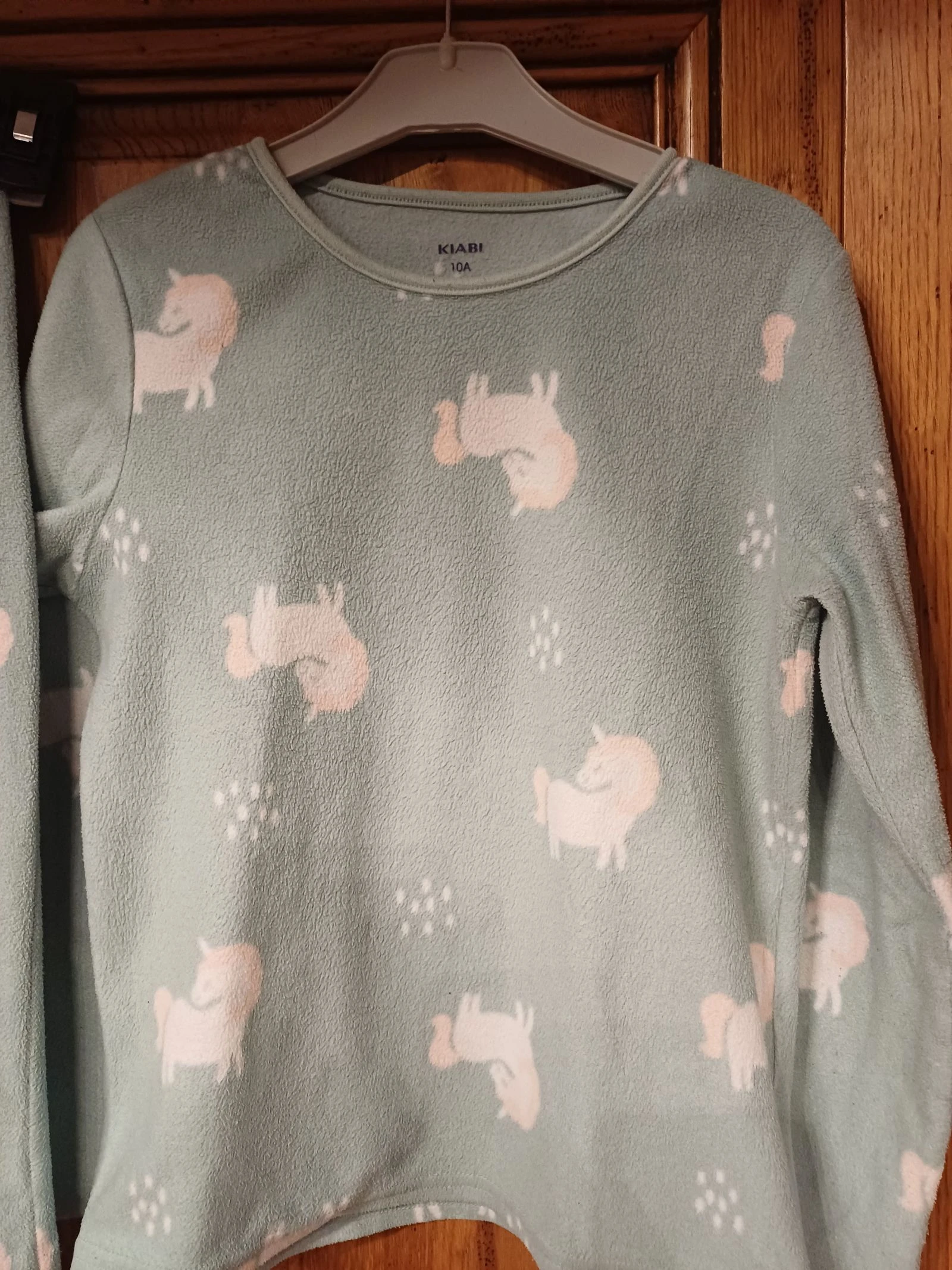 Pijama de unicórnio de lã tamanho 10 anos marca Kiabi – photo 2